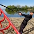 自重トレーニングでも負荷の調整が可能なTRX